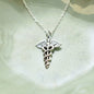 Medical Caduceus Necklace in Sterling Silver
