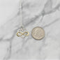 Daughter in Law Infinity Heart Necklace in Sterling Silver and Bronze
