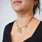 Build Your Own Custom Charm Necklace for Women. Gold Paperclip Chain.