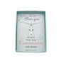 First Communion Cross With Bronze Heart Necklace in Sterling Silver