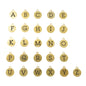 Gold or Silver Stainless Steel Initial Charms. Block Letter Charms. Uppercase letters Initials.
