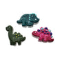 Dinosaur Polymer Clay Magnets. Set of 3. Triceratops, Brachiosaurus, Stegosaurus. Handmade.