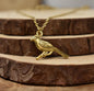 Cardinal Necklace in Gold Plated Pewter