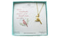 Cardinal Necklace in Gold Plated Pewter
