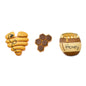 Honeybee Clay Magnets. Set of 3. Beehive. Honeycomb. Honey Pot.