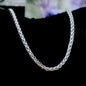 Teenage Boy’s Silver Stainless Steel Wheat Chain. Waterproof. Gift for Teen Boy
