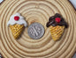 Magnets: Dessert Ice Cream and Cupcake. Small Handmade Polymer Clay Magnets.