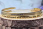 Personalized Laser Engraved Cuff Bracelet. Custom Made.