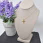 3D Jet Plane Necklace in Gold Plated Sterling Silver Aviation Charm