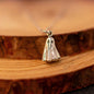 Ghost Necklace in Sterling Silver. Halloween Jewelry. Halloween Necklace.