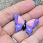 Magnet Set: Polymer Clay Butterflies. Handmade and Handpainted.
