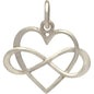 Memaw Infinity Heart Necklace in Sterling Silver