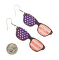 Red, White and Blue Sun Glasses Enamel Earrings. Fourth of July. 4th of July. American Flag. Independence Day. Patriotic.