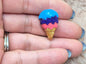 Magnets: Dessert Ice Cream and Cupcake. Small Handmade Polymer Clay Magnets.