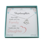 Stepdaughter Infinity Heart Necklace in Sterling Silver
