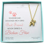 Bichon Frise Necklace in 24k Gold Plated Pewter
