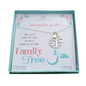 Daughter to Be Tree of Life Necklace in Sterling Silver and Bronze