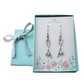 Billiards Pool Cue and Ball Earrings in Silver Pewter