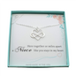 Niece Infinity Heart Necklace in Sterling Silver
