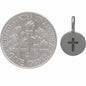 First Communion Disc Cross Necklace in Sterling Silver