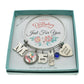 Personalized Birthday Bangle Bracelet in Stainless Steel