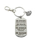 Football Keychain in Silver Plated Pewter and Stainless Steel