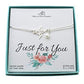 Double Strand Hummingbird Bracelet in Sterling Silver