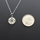 Middle School Graduation Compass Necklace in Sterling Silver