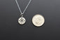 Middle School Graduation Compass Necklace in Sterling Silver