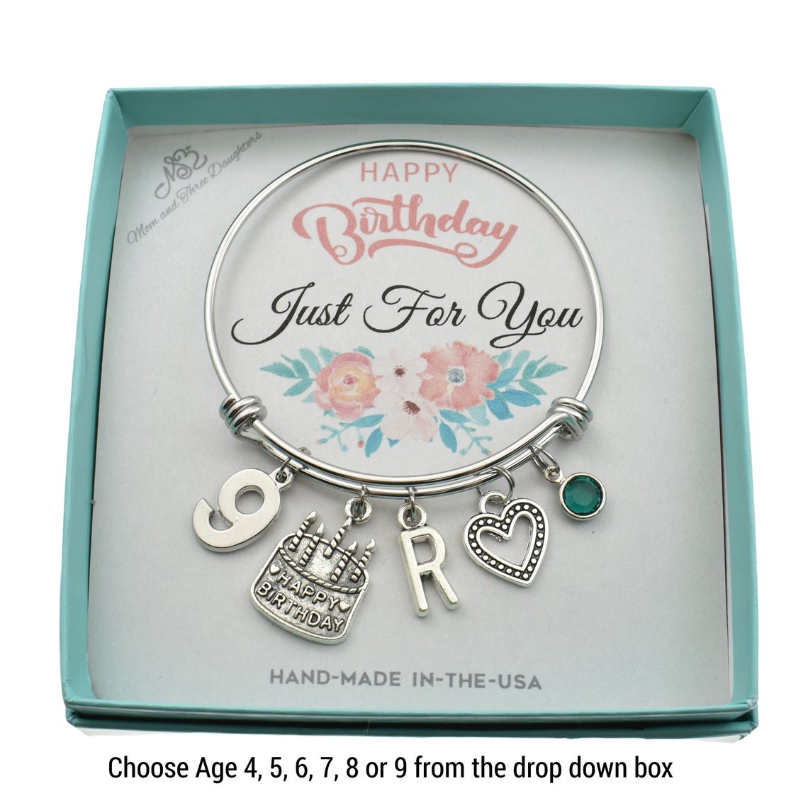 Personalized Birthday Bracelet in Stainless Steel