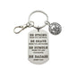 United States Navy Keychain in Stainless Steel
