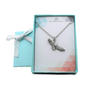 Hawk Necklace in Antique Silver Pewter