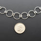 60th Birthday Six Circle Necklace in Sterling Silver