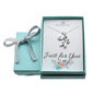 Ballet Slippers Necklace in Sterling Silver with Personalized Initial