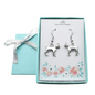 Boxer Dog Earrings in Antique Silver Pewter