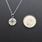 Small Compass Necklace in Sterling Silver. Middle School Graduation Gift