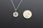 Small Compass Necklace in Sterling Silver. Middle School Graduation Gift