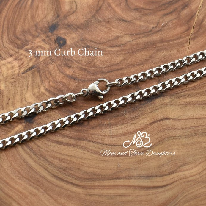 1.6mm Sterling Silver Oxidized Wheat Necklace Chain for Pendants 
