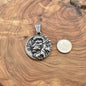 Viking Lion Head Necklace Set in Stainless Steel. Nordic Jewelry. Men's Viking Jewelry