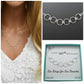 60th Birthday Six Circle Necklace in Sterling Silver