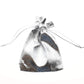 Football Keychain in Silver Plated Pewter and Stainless Steel