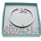 Dental Hygienist Bracelet. Stainless Steel. DH Caduceus