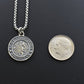 Men's Saint Christopher Medal Necklace in Sterling Silver