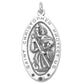 Men’s Saint Christopher Medal Necklace in Sterling Silver