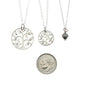 Grandmother, Mother, Daughter Sterling Silver Tree of Life Three Generation Necklace Set