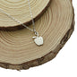 Teacher Apple Necklace in Sterling Silver