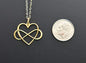 Daughter in Law Infinity Heart Necklace in 24k Gold Plated Sterling Silver