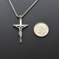 Men's Crucifix Cross Necklace in Sterling Silver