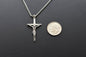 Men's Crucifix Cross Necklace in Sterling Silver