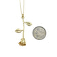 Personalized Valentine's Rose Necklace in Silver, Gold or Rose Gold Plated Stainless Steel. Galentine's Day Gift